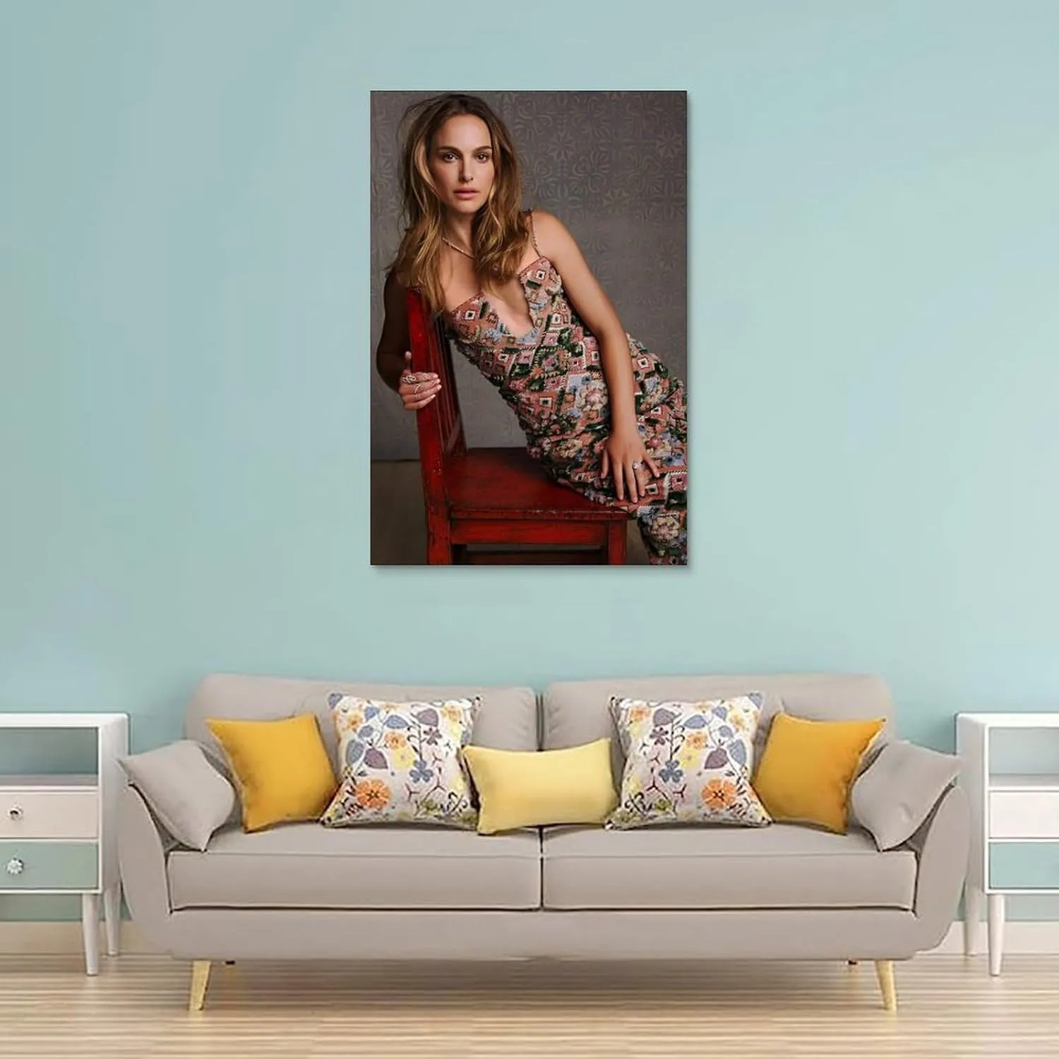 Natalie Portman Movie Star Art Poster Canvas Art And Wall Art Picture Print Modern Family Bedroom Decors 20x30inch(50x75cm)