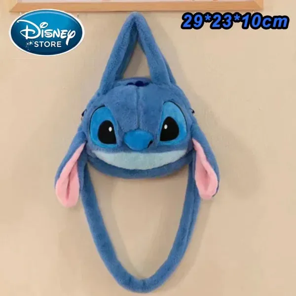 New Disney Plush Stitch Backpack - Large-Capacity Student Bag
