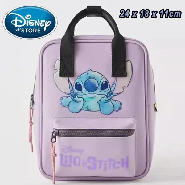 New Disney Plush Stitch Backpack - Large-Capacity Student Bag