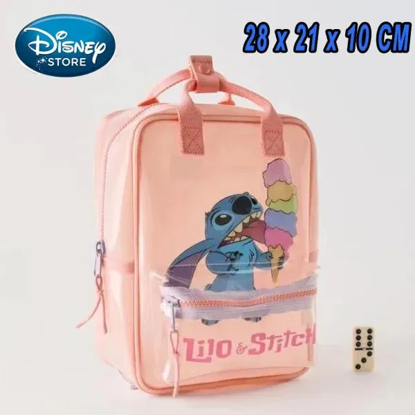 New Disney Plush Stitch Backpack - Large-Capacity Student Bag