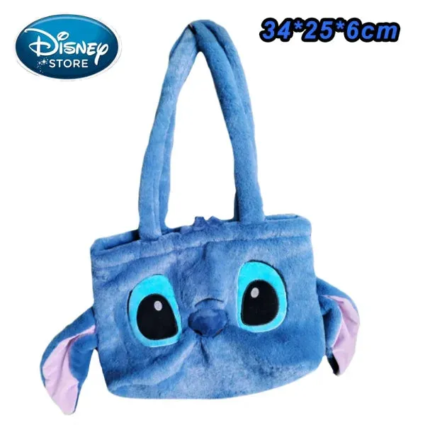 New Disney Plush Stitch Backpack - Large-Capacity Student Bag