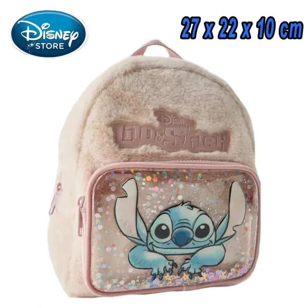 New Disney Plush Stitch Backpack - Large-Capacity Student Bag