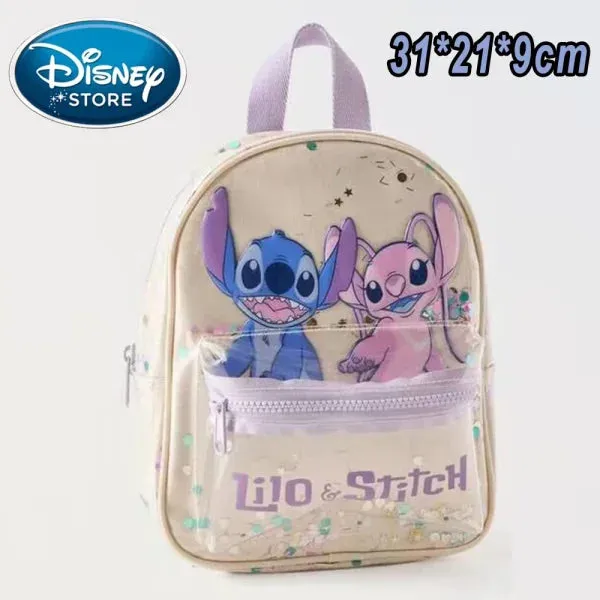 New Disney Plush Stitch Backpack - Large-Capacity Student Bag