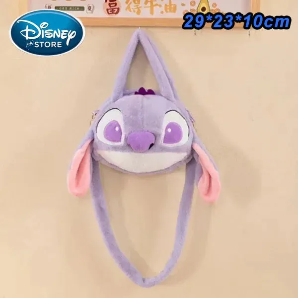 New Disney Plush Stitch Backpack - Large-Capacity Student Bag