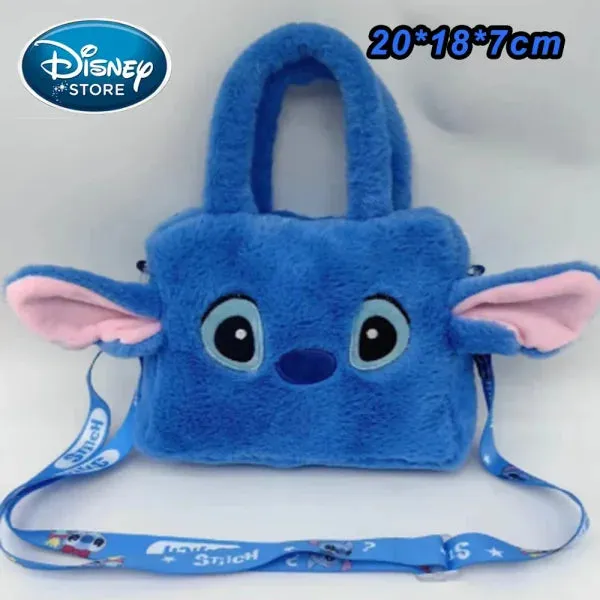 New Disney Plush Stitch Backpack - Large-Capacity Student Bag