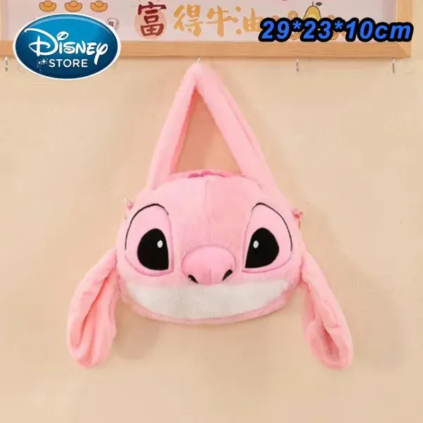 New Disney Plush Stitch Backpack - Large-Capacity Student Bag
