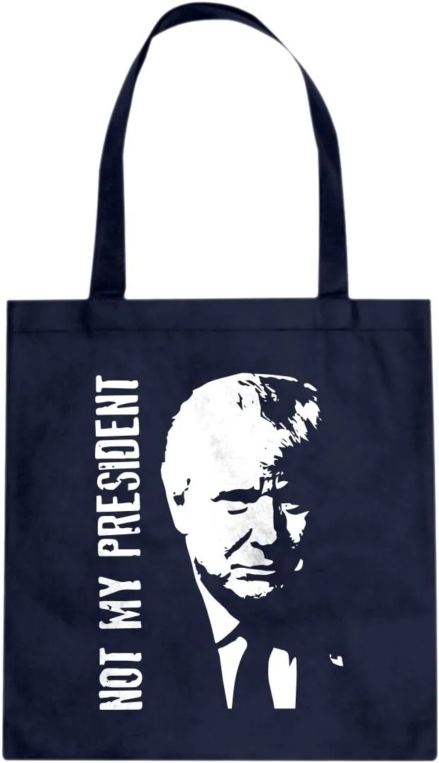 Not My President Donald Trump Cotton Canvas Tote Bag