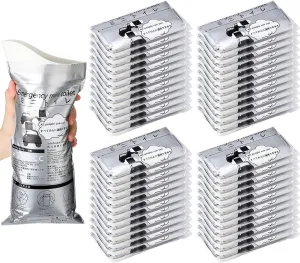 Nuogo 50 Pcs Disposable Urinal Bag Portable Camping Pee Unisex Female Urinal Vomit Bags for Travel, Camping, Hiking for Women Men Kids Patient
