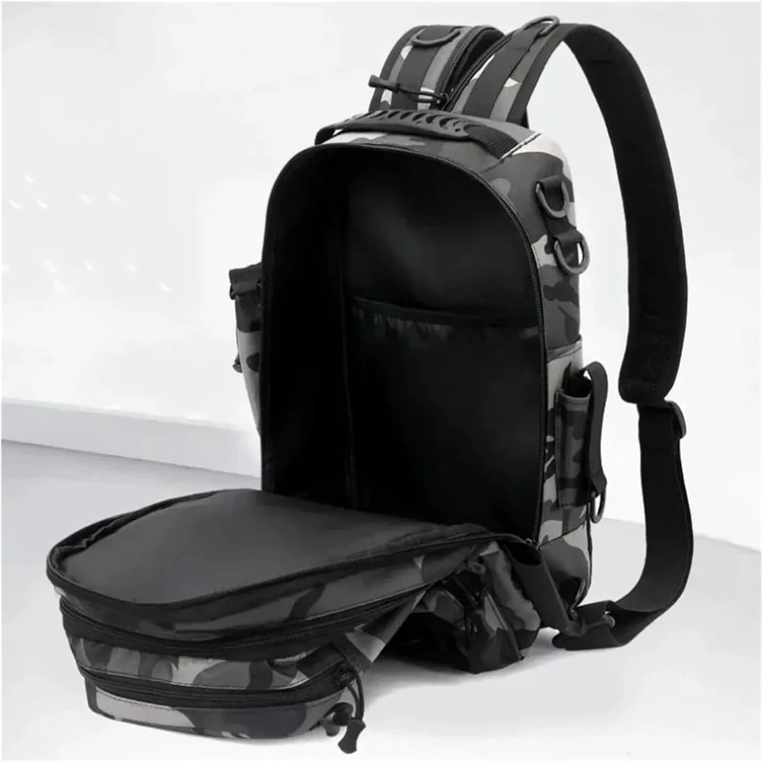 Nylon Waterproof Outdoor Rucksacks Tactical Sports Camping Hiking Trekking Fishing Hunting Bag Backpack(F)
