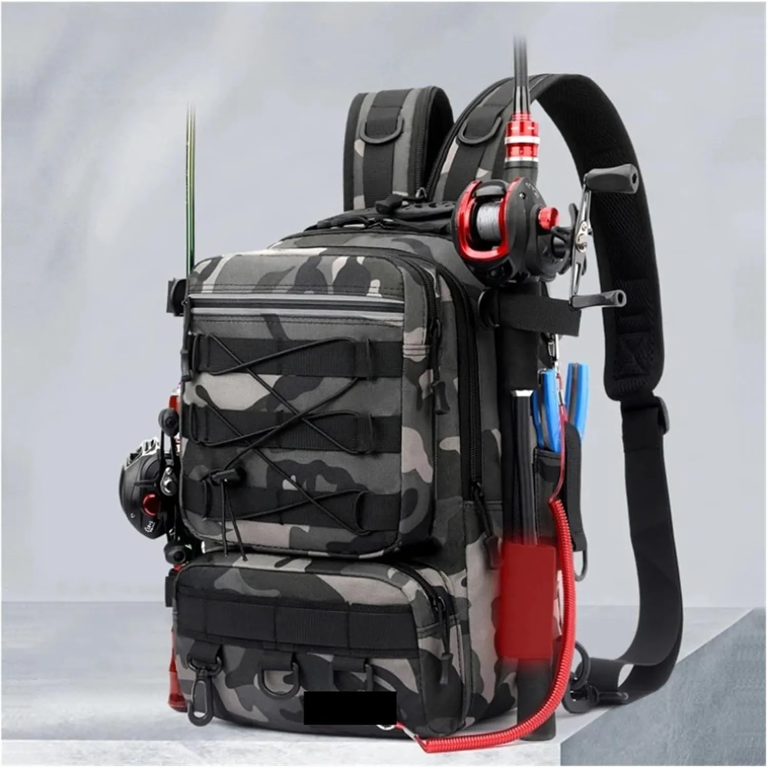 Nylon Waterproof Outdoor Rucksacks Tactical Sports Camping Hiking Trekking Fishing Hunting Bag Backpack(F)