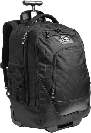 OGIO Wheelie Pack 411066 Wheeled Upright Converts to Backpack New BlackQ