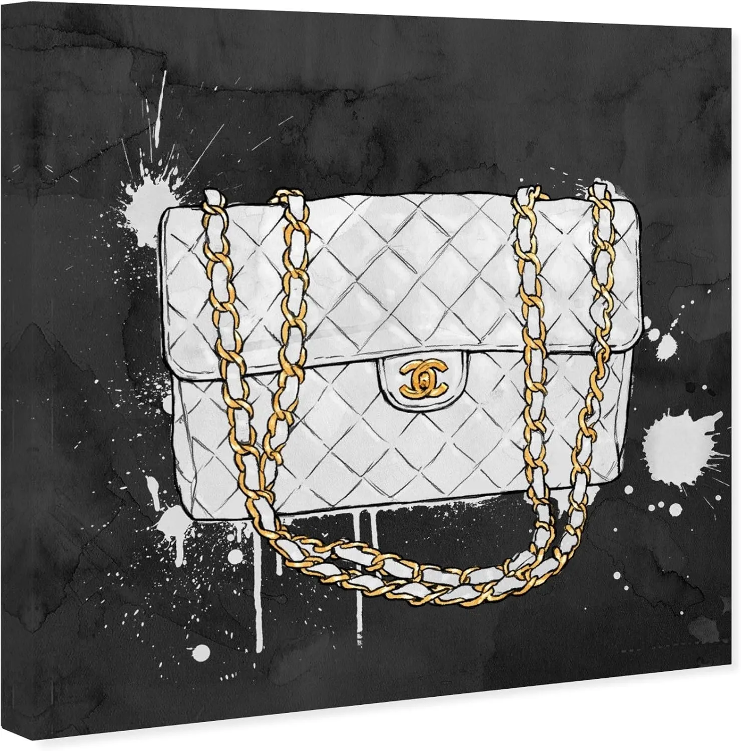Oliver Gal Everything But My White Bag, 40" x 40", Canvas