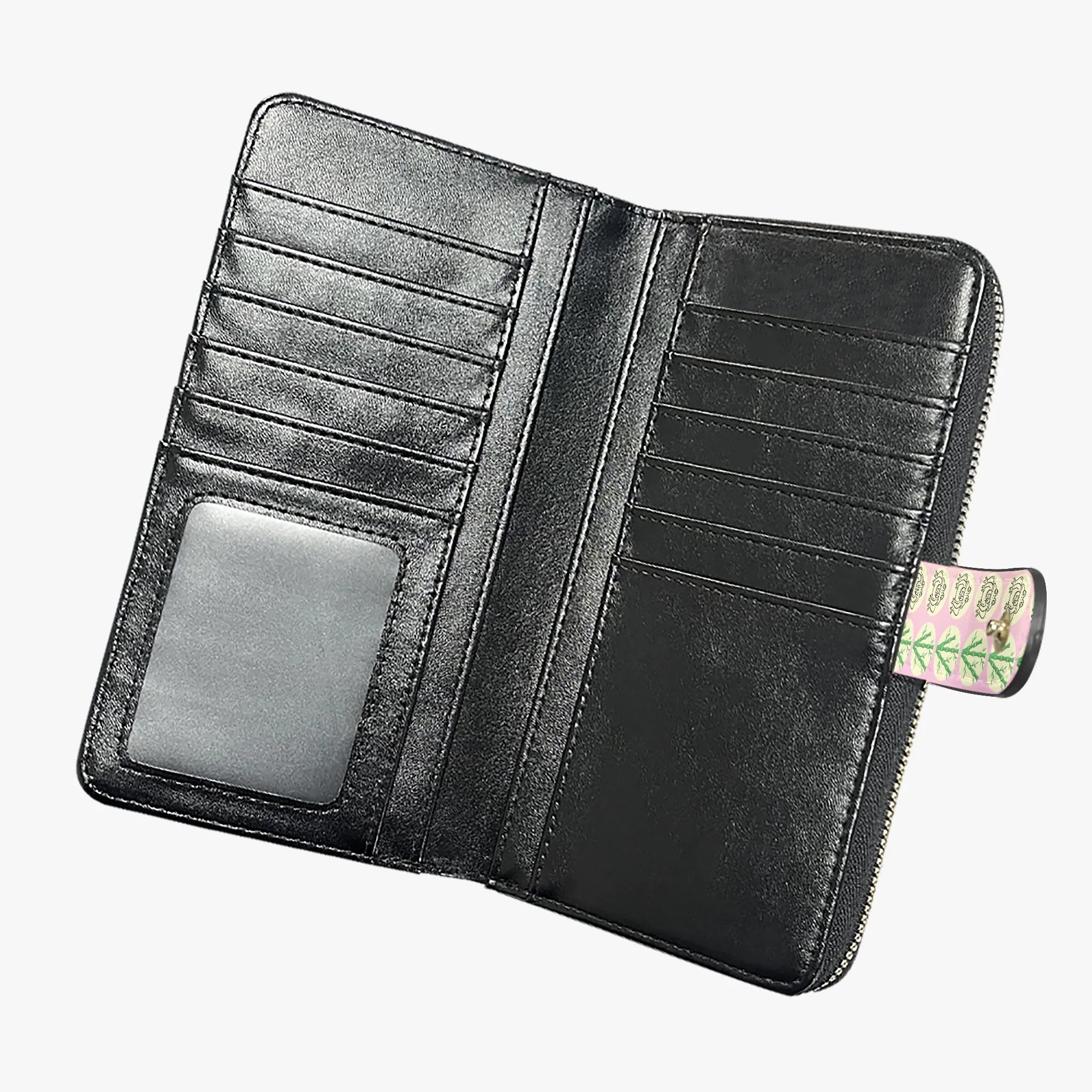 Ombre Blush Fengshui Money Frog Long Flap Wallet