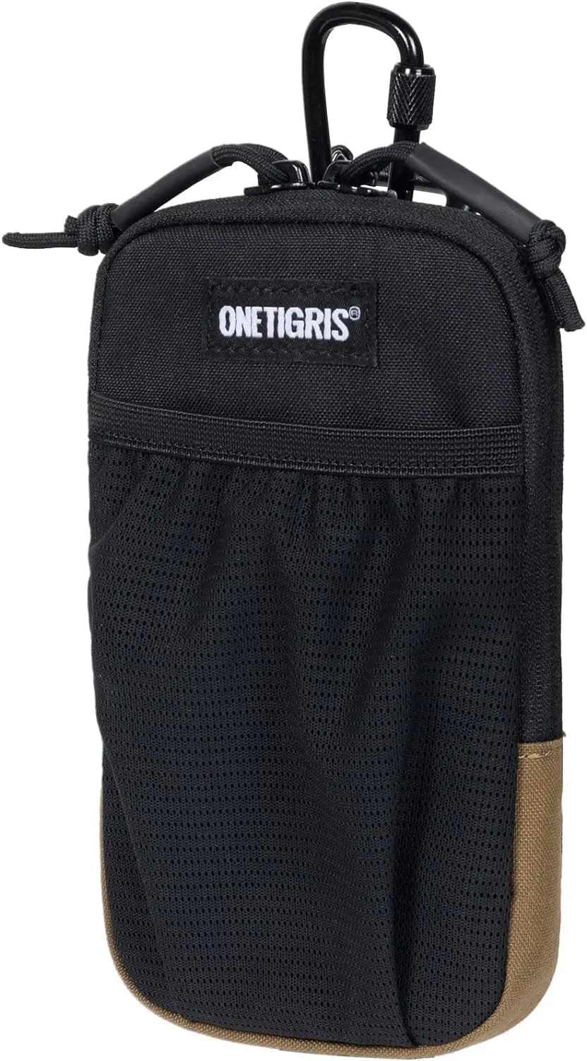 OneTigris Cell Phone Holster - Phone Belt Holder Molle Phone Pouch for Belt with Loop, Holds 4.7"-6.5" Phones in Black