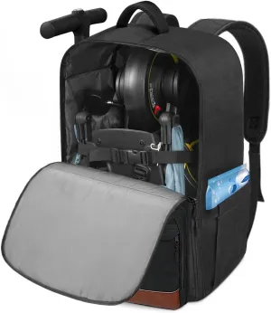 ORKELS Stroller Travel Bag for Doona Liki Trike S3 & S5 - Folding Toddler Tricycle Storage Backpack with Inner Buckle Fix Strap, Portable Baby Trike Travel Case (Black)