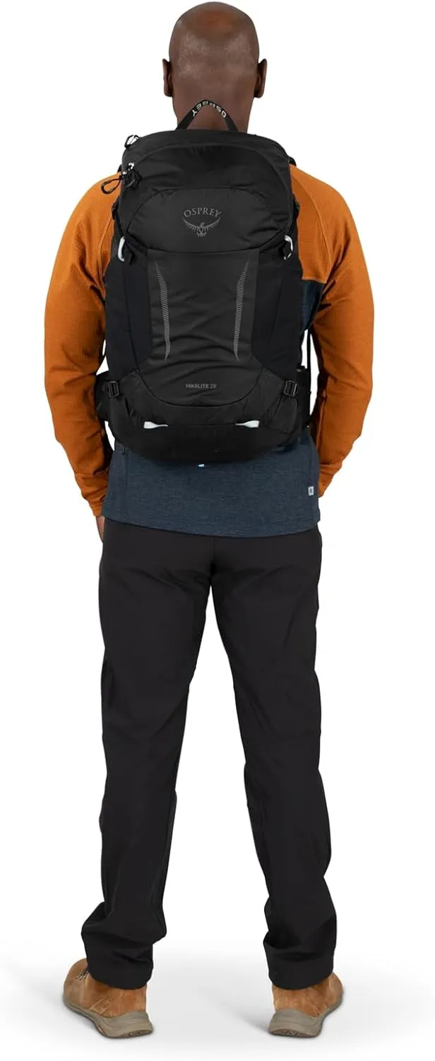 Osprey Hikelite 28L Unisex Hiking Backpack, Tan Concrete, Medium/Large