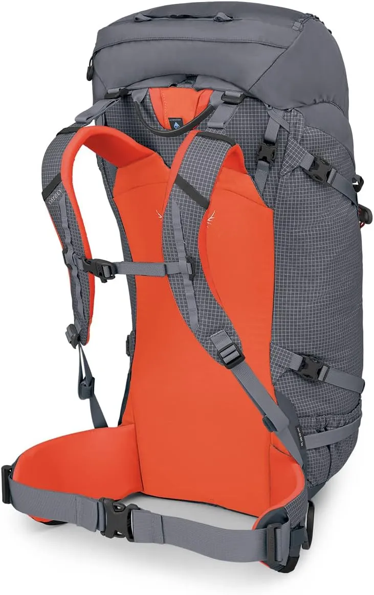 Osprey Mutant 52L Climbing and Mountaineering Unisex Backpack, Tungsten Grey, M/L