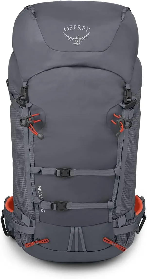 Osprey Mutant 52L Climbing and Mountaineering Unisex Backpack, Tungsten Grey, M/L