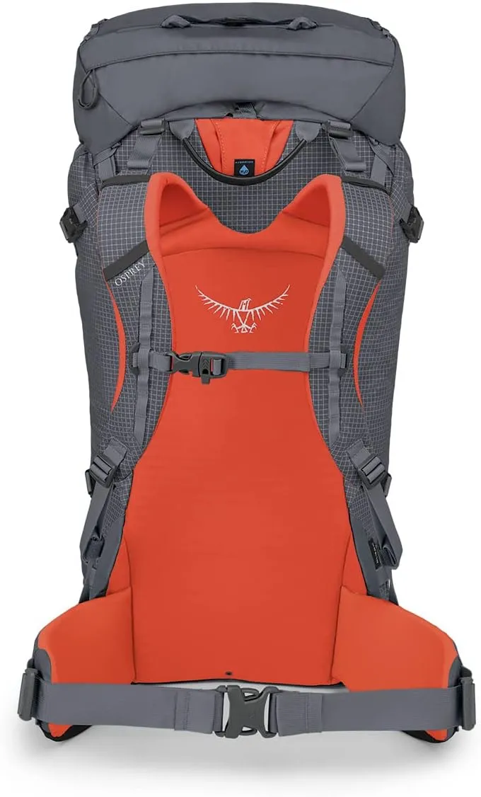 Osprey Mutant 52L Climbing and Mountaineering Unisex Backpack, Tungsten Grey, M/L
