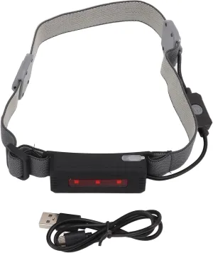 OUKENS Led Headband, COB Headband Light Mini Hard Hat Light Rechargeable Portable USB Headlamp Flashlight for Outdoor Camping Running