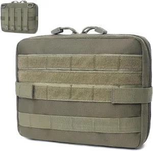 Outdoor Military Molle Tactical Medical First Aid Pouch,Multifunction EDC Tools Emergency Phone Holder Case Carrier Sundry Bag