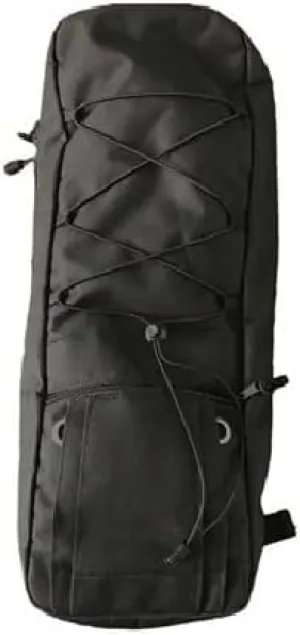 Oxygen Tank Backpack for D Cylinders, Black Oxford Cloth Portable Oxygen Bag with Padded Shoulder Straps and Sternum Strap, Integrated Tubing Port for Tubing Connection, Oxygen Tank Holder