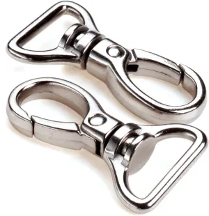 Pack of 20 Cotowin 3/4-inch Silver Color 360 Degree Curved Lobster Clasps Swivel Trigger Clips Snap for Shoulder Bag Backpack Luggage Replacement
