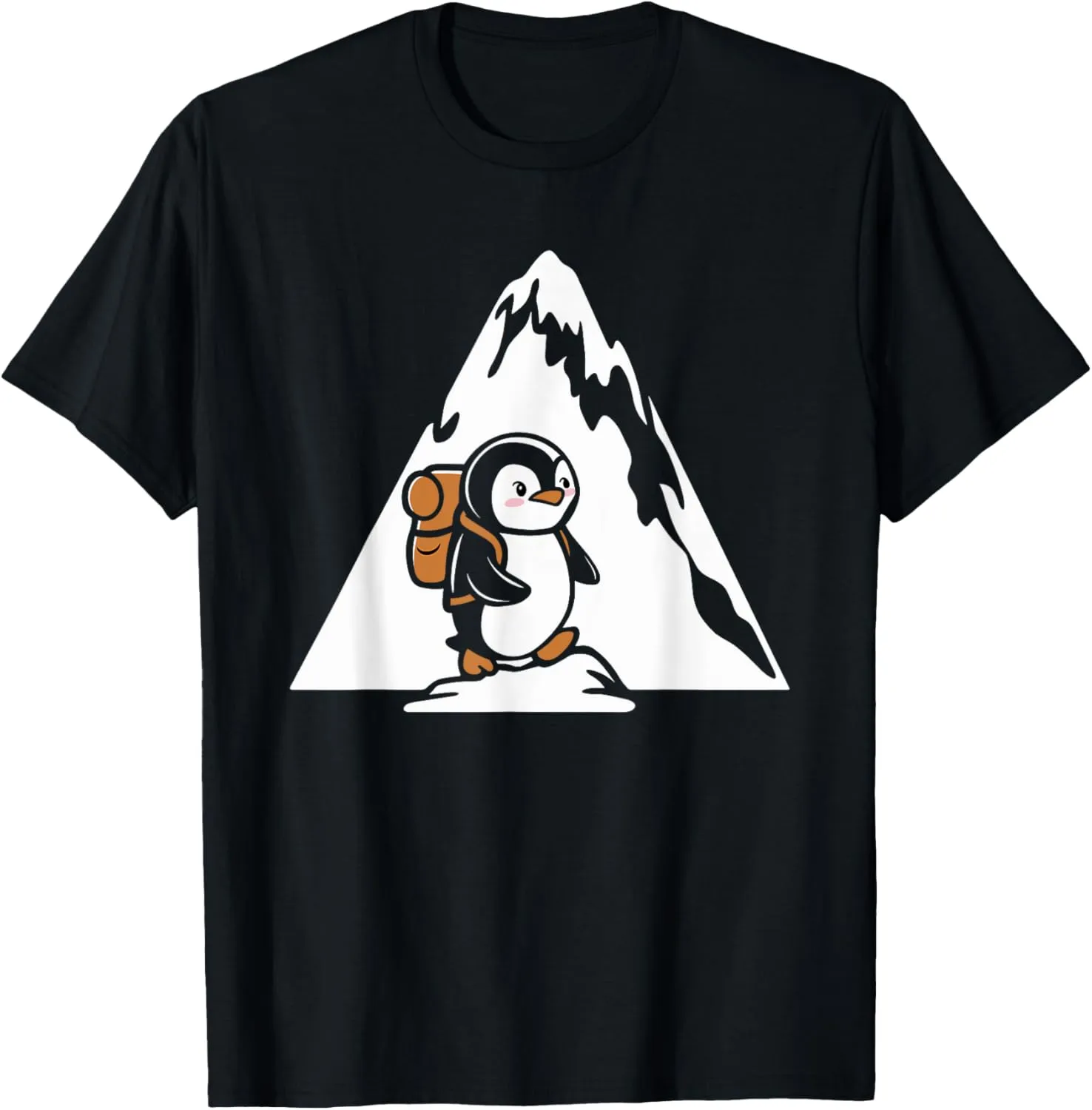 Penguin Backpacking Mountain Climbing Tour Mountaineering T-Shirt
