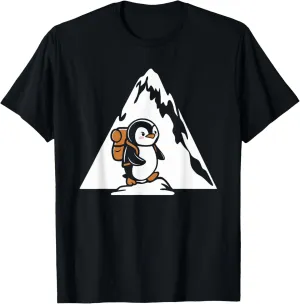 Penguin Backpacking Mountain Climbing Tour Mountaineering T-Shirt
