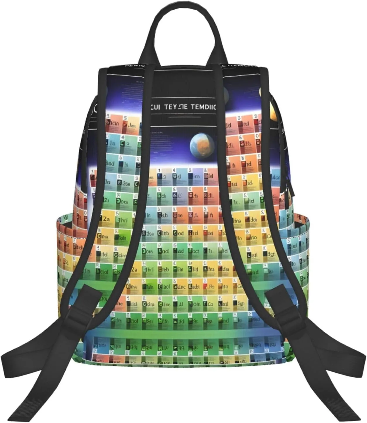 Periodic Table Of Elements Print Lightweight Backpack, Travel Bookbag College Bag,Laptop Backpack For Men Women