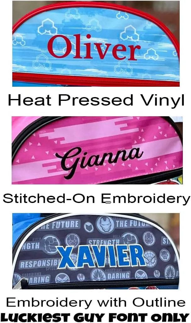 Personalized 16 Inch License School Backpack - LOL