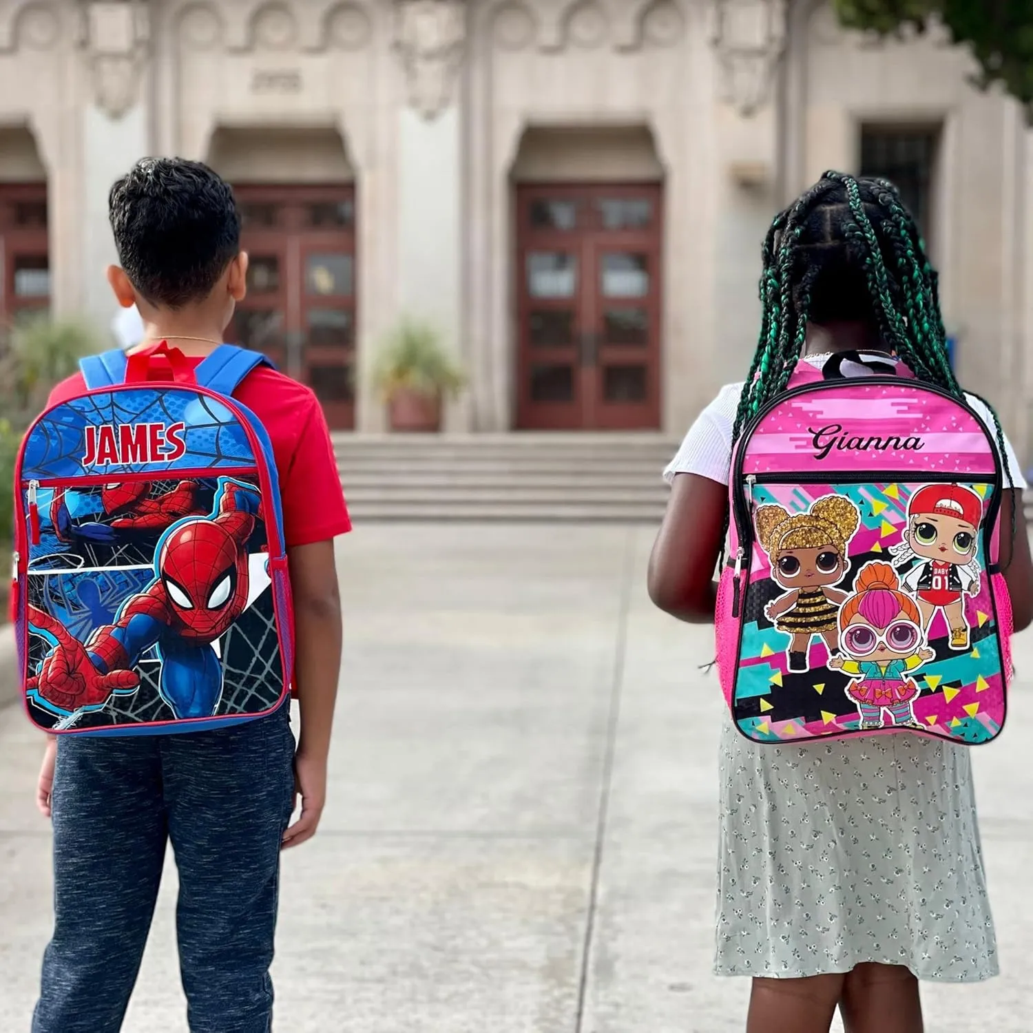 Personalized 16 Inch License School Backpack - LOL