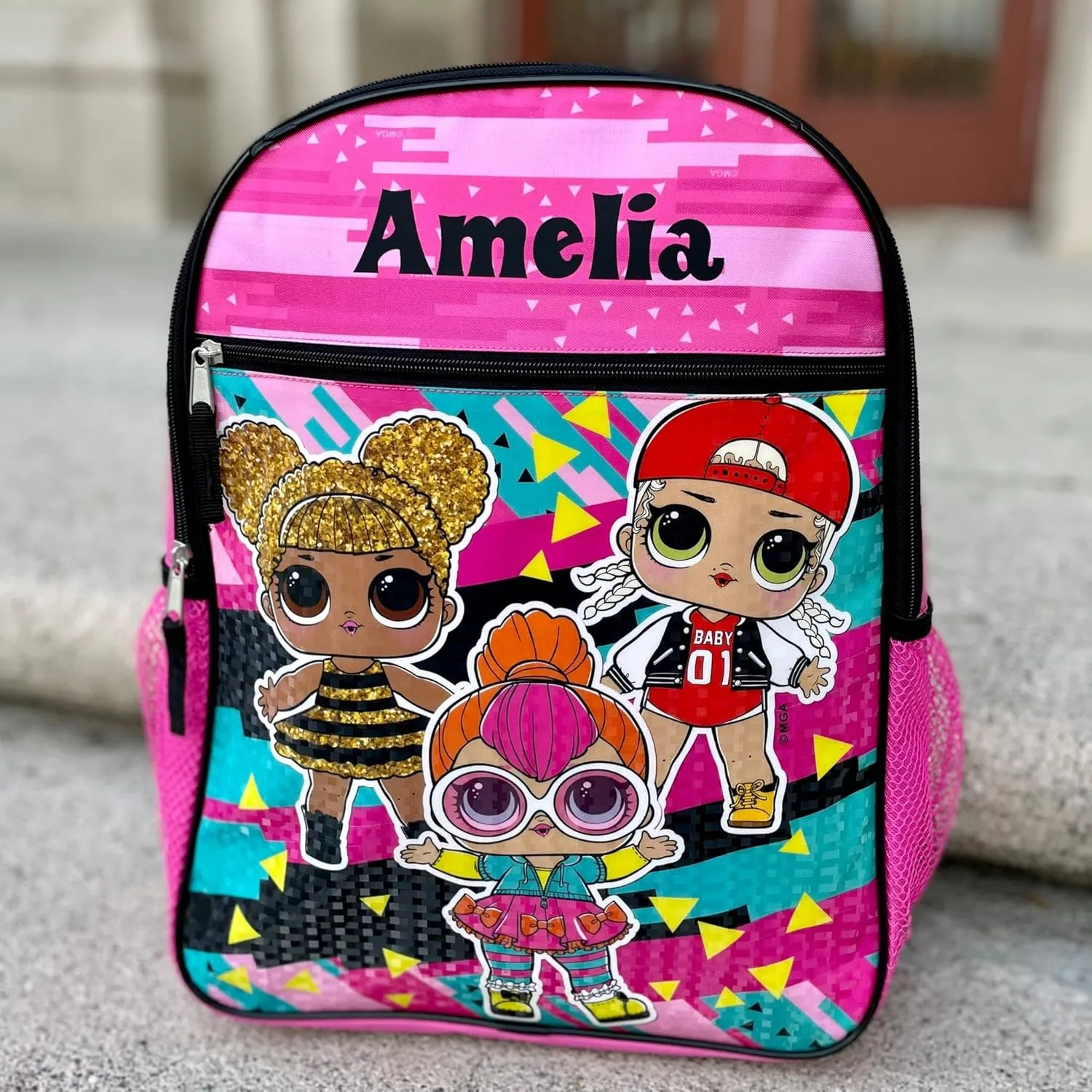 Personalized 16 Inch License School Backpack - LOL