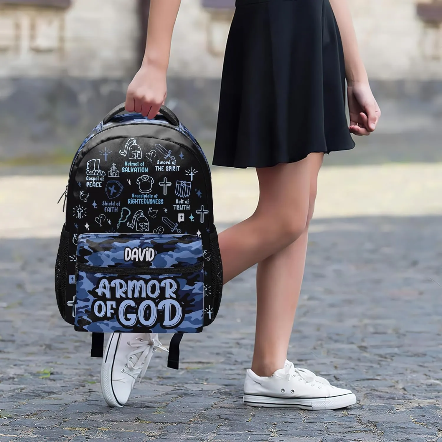 Personalized Backpack - Bible Armor Of God Backpack - Travel Backpack, Bookbag (Armor Of God)