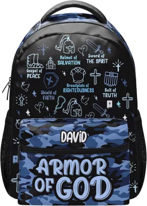 Personalized Backpack - Bible Armor Of God Backpack - Travel Backpack, Bookbag (Armor Of God)