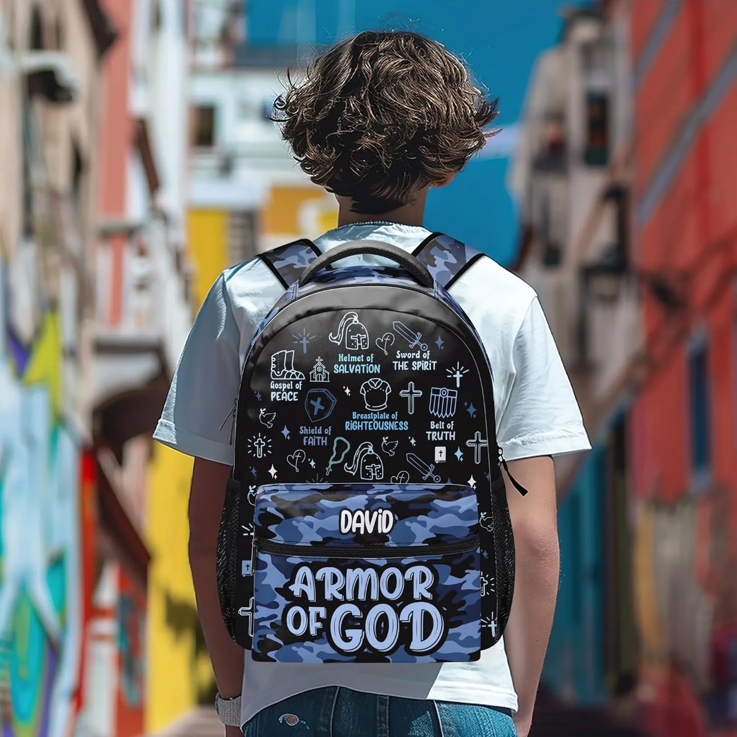 Personalized Backpack - Bible Armor Of God Backpack - Travel Backpack, Bookbag (Armor Of God)