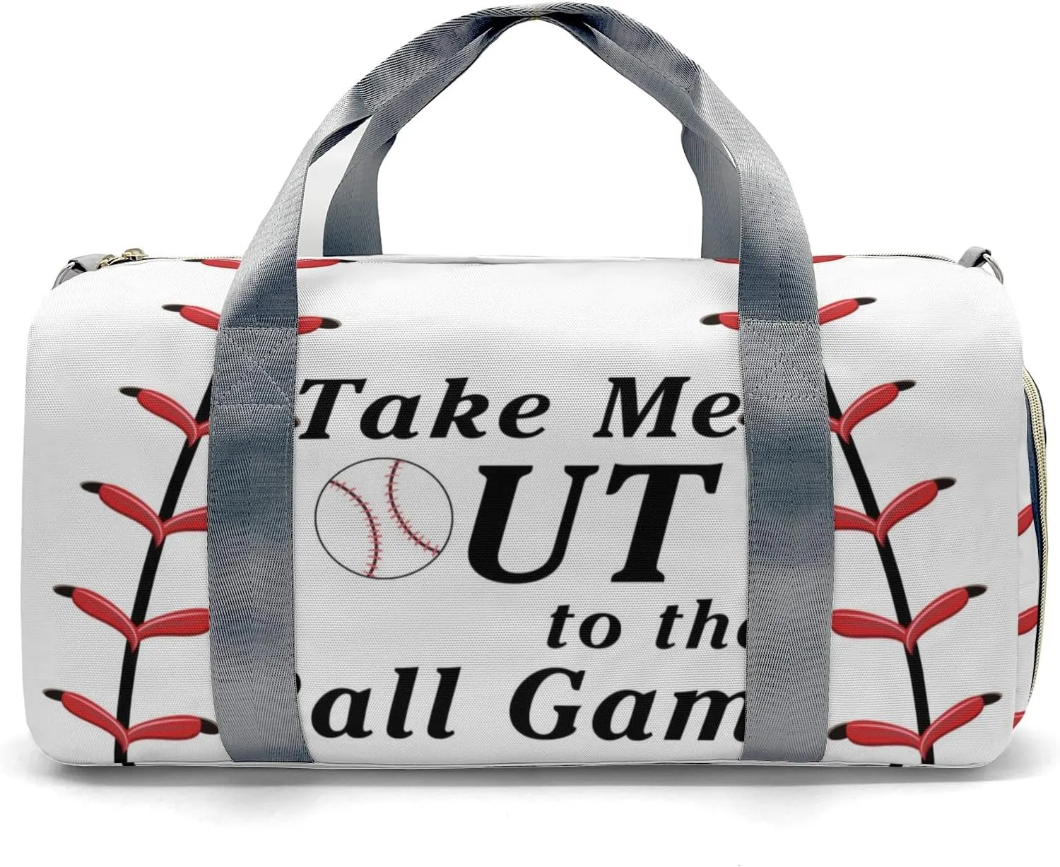 Personalized Baseball Custom Multi-functional Travel Bag, Unisex Portable Duffel Bag, Short Distance Travel Assistant