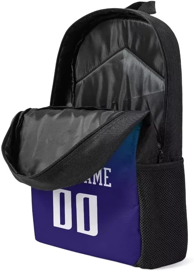 Personalized Charlotte Basketball Sports Backpack Custom City Fan Gift Shoulder Bag Add Name and Number Casual Bag
