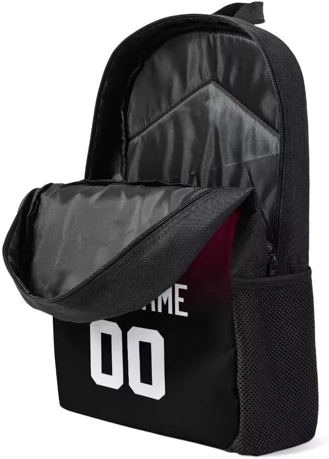 Personalized Miami Basketball Sports Backpack Custom City Fan Gift Shoulder Bag Add Name and Number Casual Bag