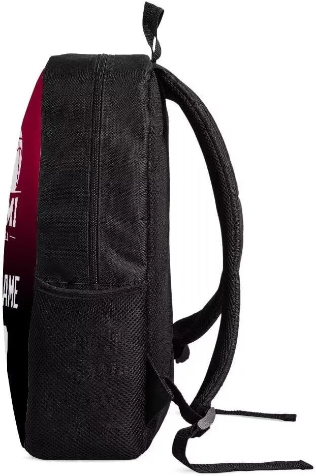 Personalized Miami Basketball Sports Backpack Custom City Fan Gift Shoulder Bag Add Name and Number Casual Bag