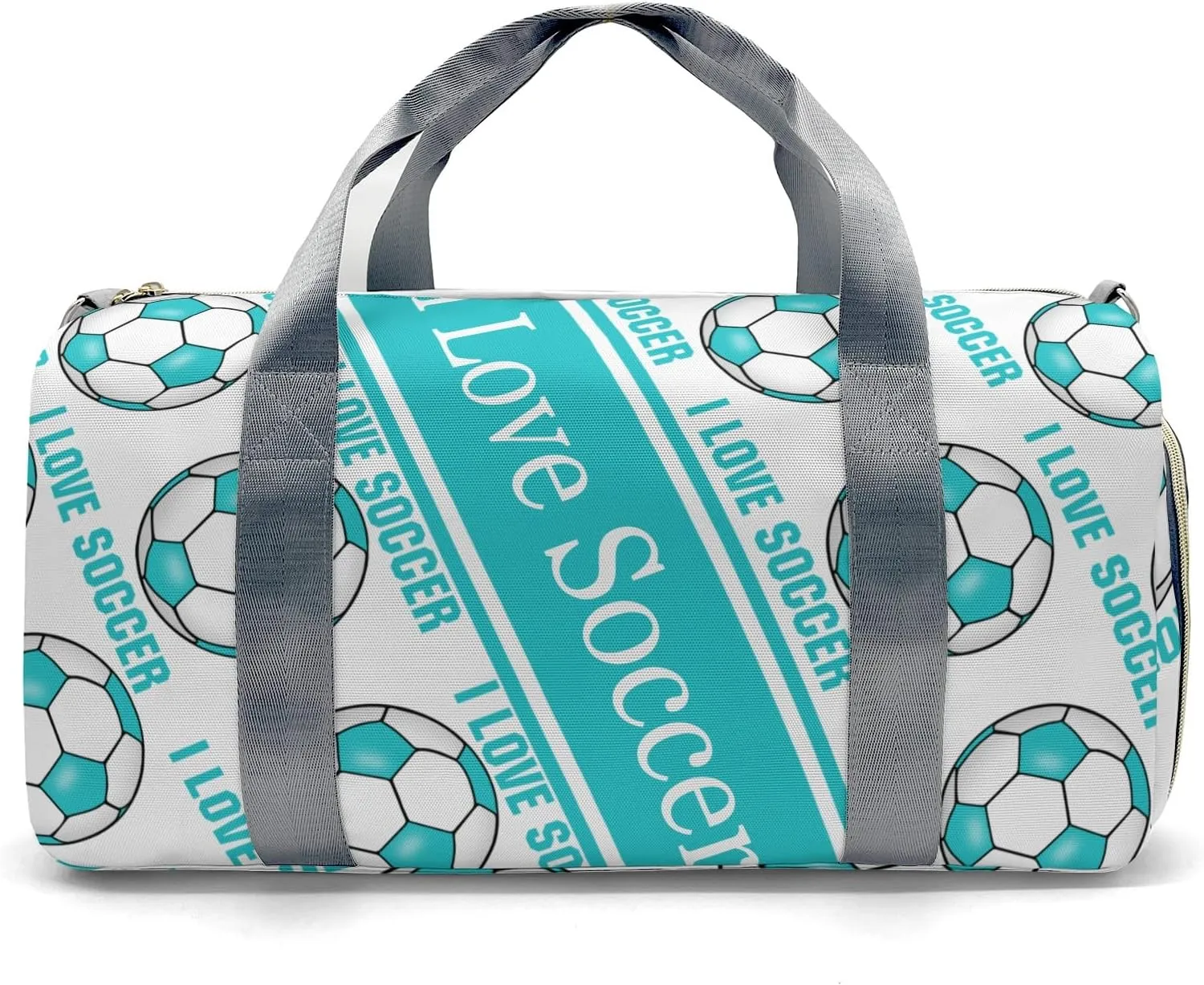 Personalized Soccer Custom Multi-functional Travel Bag, Unisex Portable Duffel Bag, Short Distance Travel Assistant
