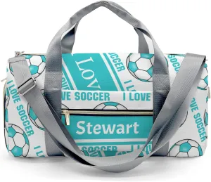 Personalized Soccer Custom Multi-functional Travel Bag, Unisex Portable Duffel Bag, Short Distance Travel Assistant