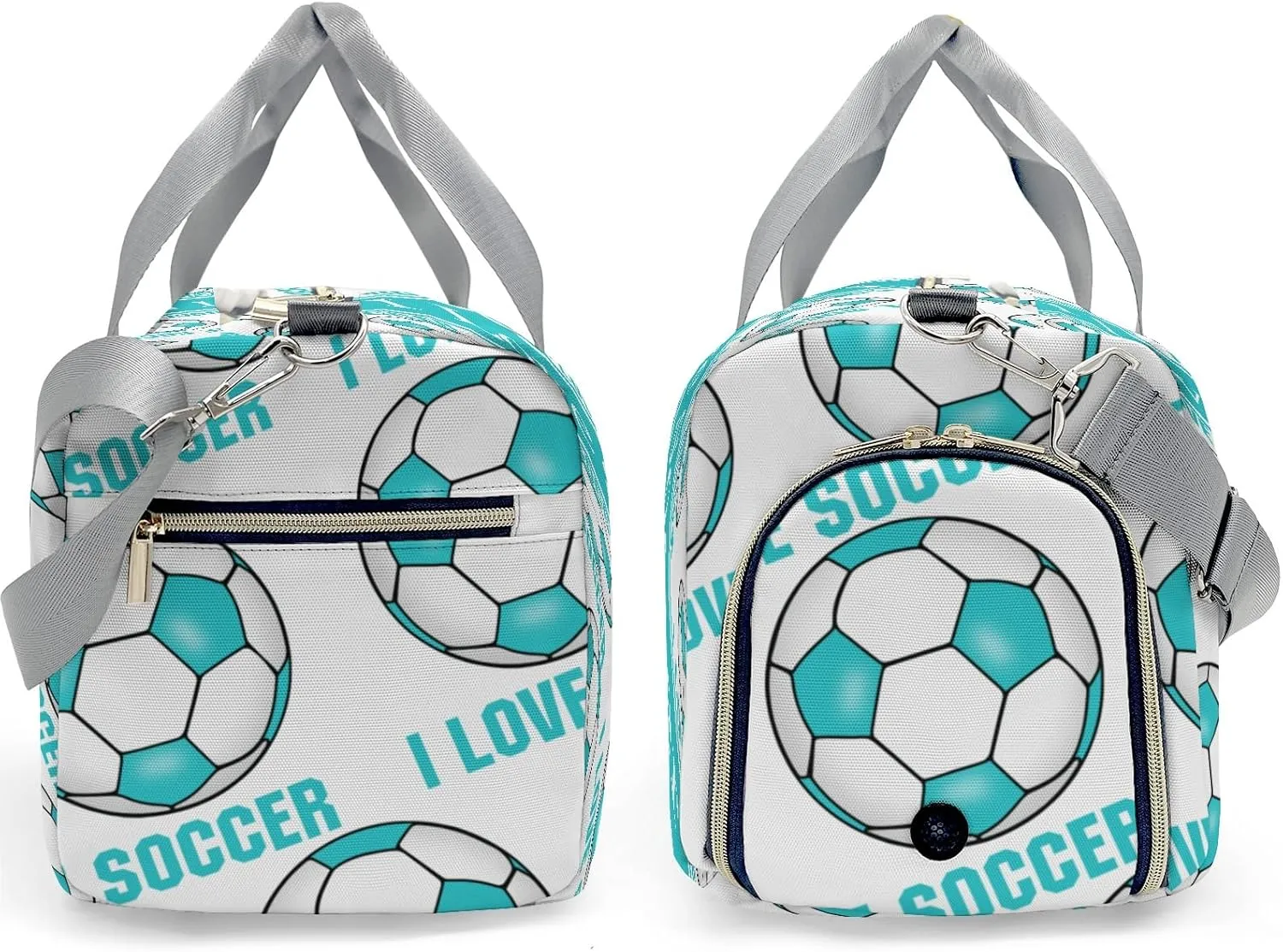 Personalized Soccer Custom Multi-functional Travel Bag, Unisex Portable Duffel Bag, Short Distance Travel Assistant