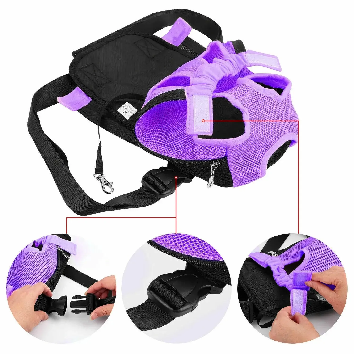 Pet Dog Carrier Backpack Portable Adjustable Strap