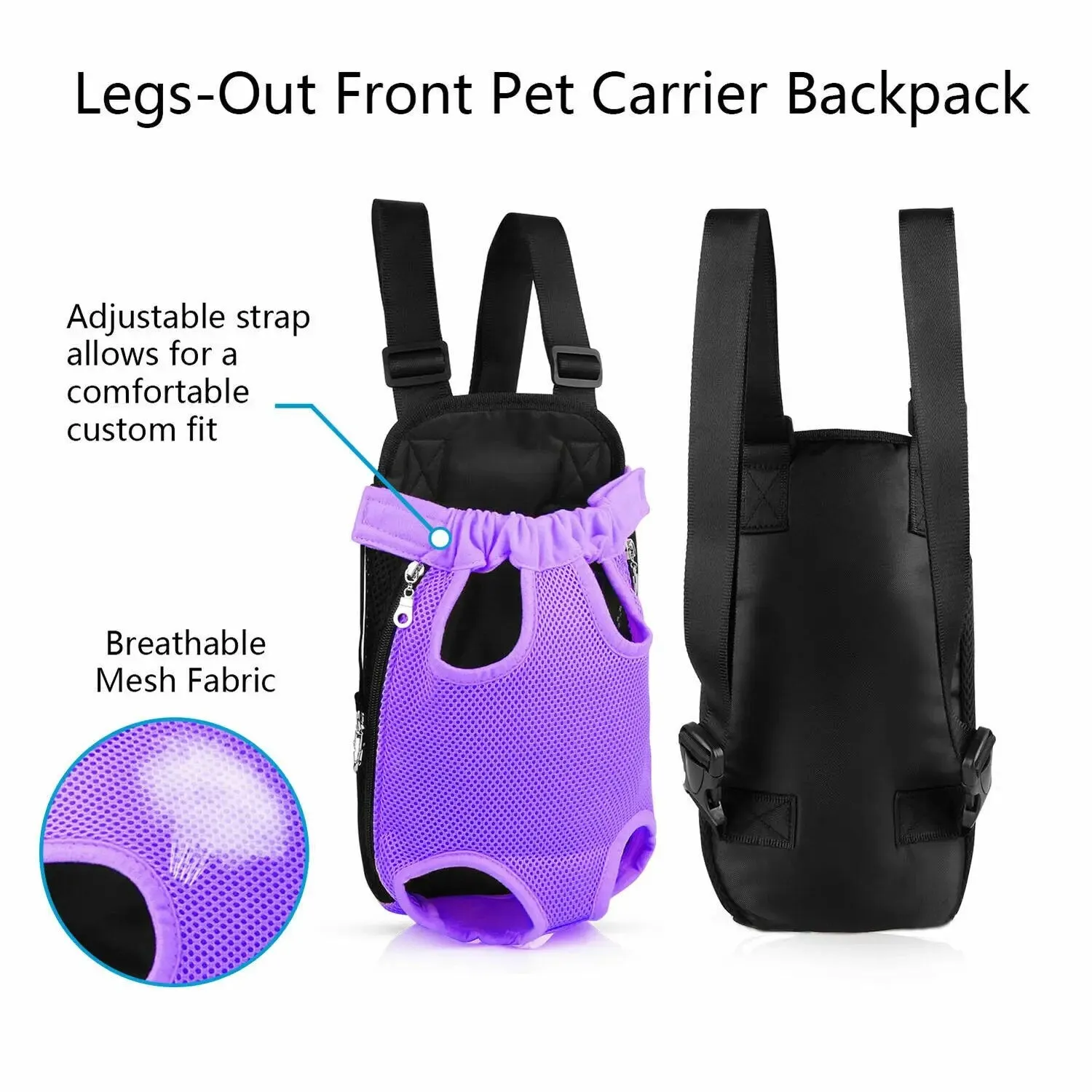 Pet Dog Carrier Backpack Portable Adjustable Strap