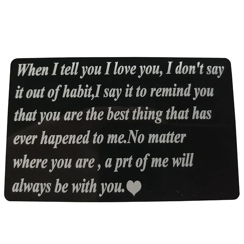 Photo Engraved Short Wallet