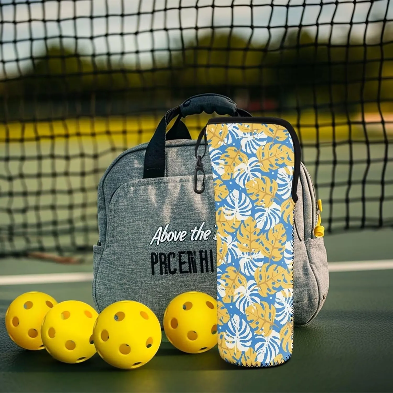 Pickleball Bag with Hook Design, Multi-Sport Pickleball Organizer for Tennis Golf Accessories Fashion Balls Bag