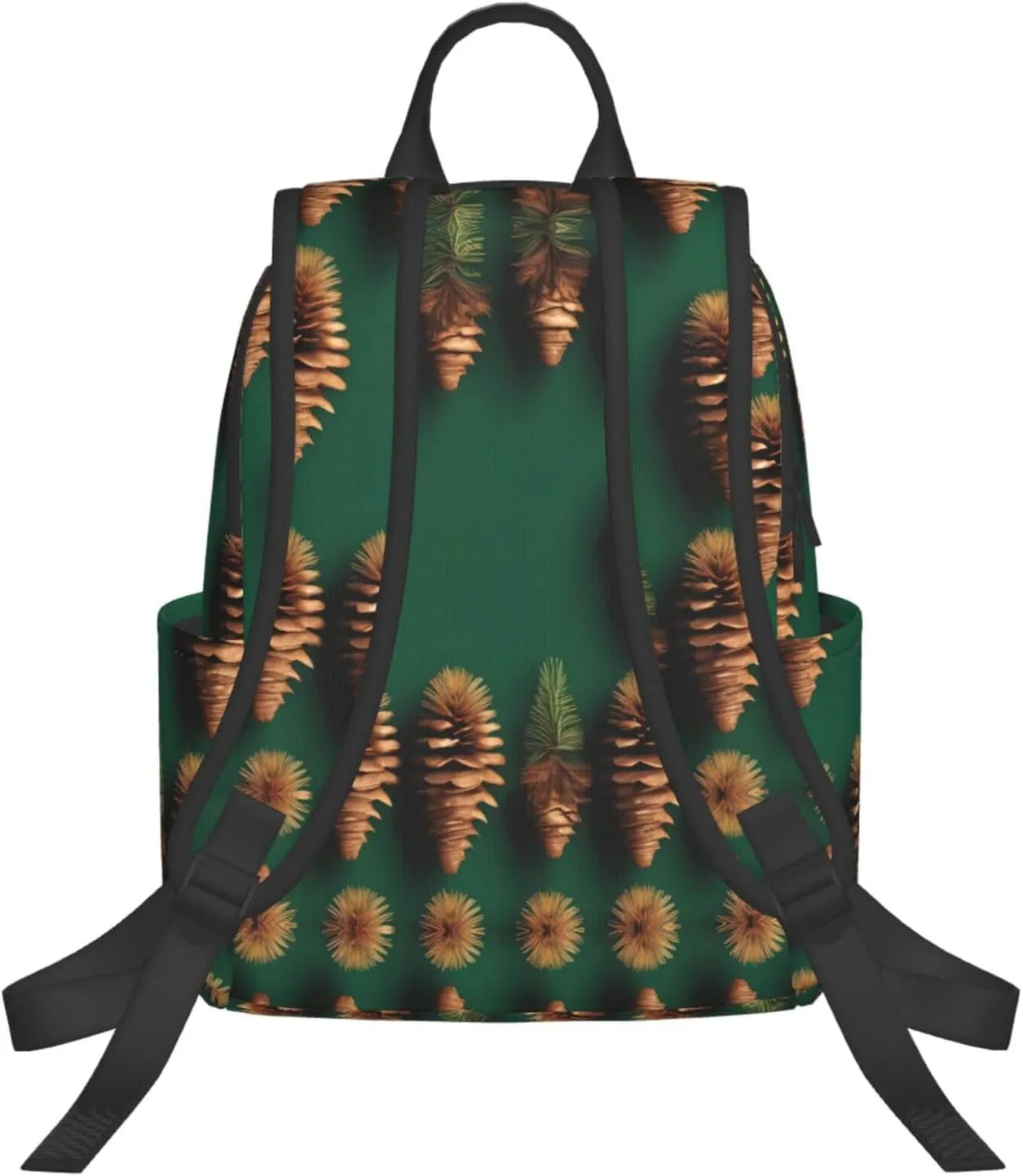 Pine Cone Border print Lightweight Laptop Backpack Travel Daypack Bookbag for Women Men for Travel Work
