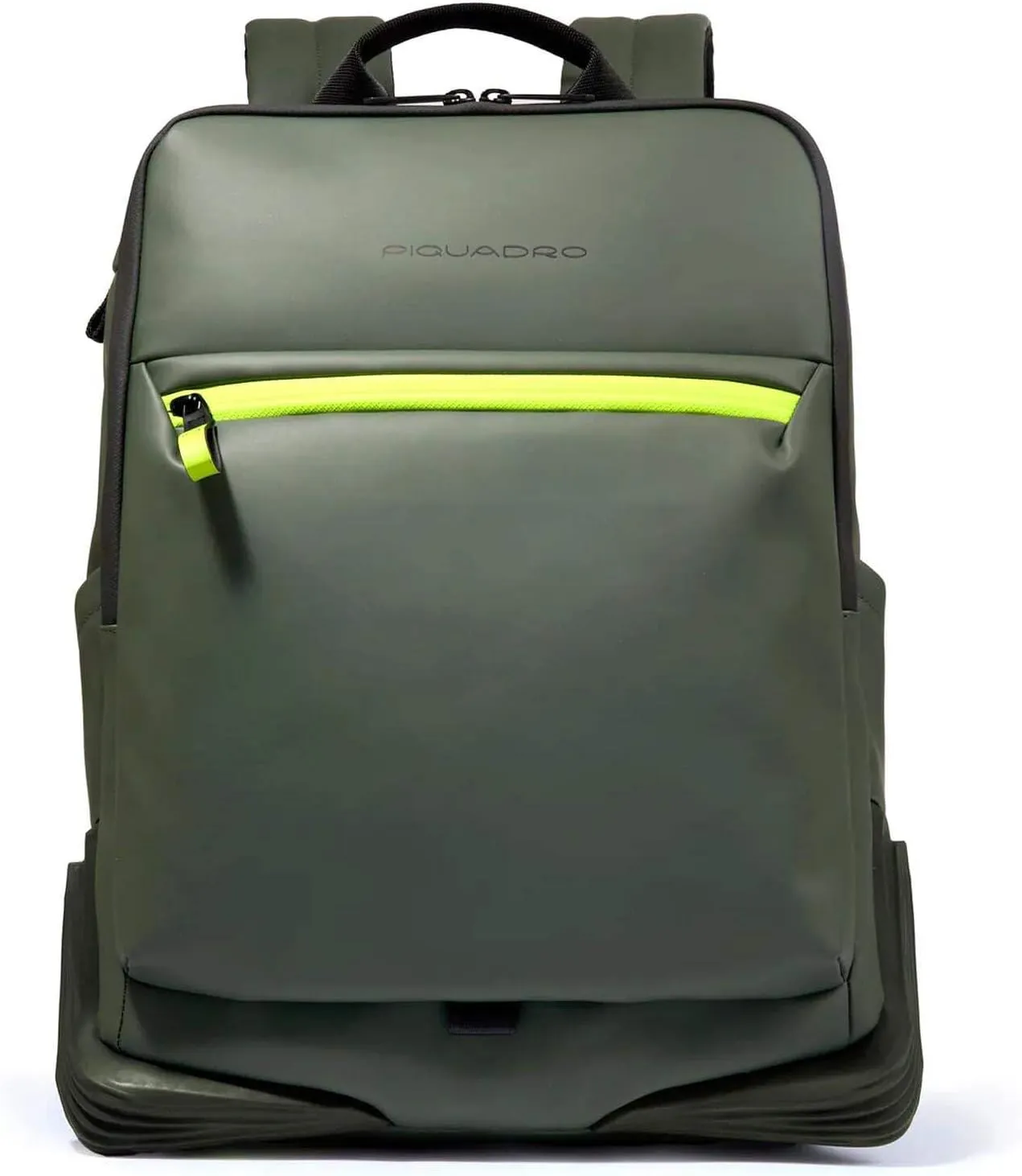 PIQUADRO C2OW 2 Compartment Chest Strap Backpack 6" Green, green, 34 X 43 X 16 (cm)