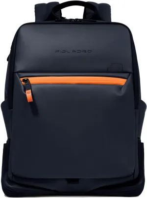 PIQUADRO Corner Backpack in Fabric for PC14'' 2 Compartments, blue, 32.0 X 40.0 X 16.0 (cm)